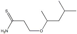 3-(1,3-dimethylbutoxy)propanethioamide Struktur