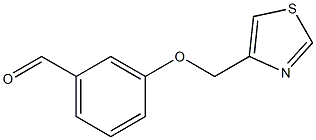 3-(1,3-thiazol-4-ylmethoxy)benzaldehyde Struktur