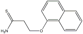 3-(1-naphthyloxy)propanethioamide Struktur