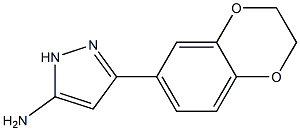 3-(2,3-dihydro-1,4-benzodioxin-6-yl)-1H-pyrazol-5-amine Struktur