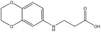 3-(2,3-dihydro-1,4-benzodioxin-6-ylamino)propanoic acid Struktur