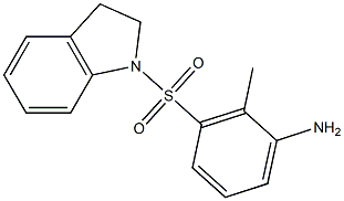 3-(2,3-dihydro-1H-indole-1-sulfonyl)-2-methylaniline Struktur