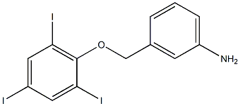 3-(2,4,6-triiodophenoxymethyl)aniline Struktur