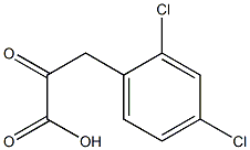 3-(2,4-dichlorophenyl)-2-oxopropanoic acid Struktur