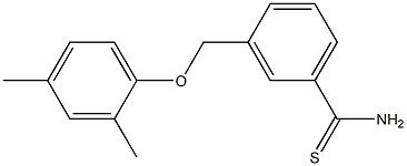 3-(2,4-dimethylphenoxymethyl)benzene-1-carbothioamide Struktur