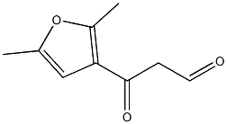 3-(2,5-dimethylfuran-3-yl)-3-oxopropanal Struktur