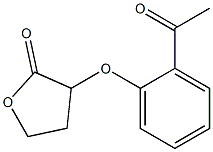 3-(2-acetylphenoxy)oxolan-2-one Struktur