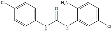 3-(2-amino-5-chlorophenyl)-1-(4-chlorophenyl)urea Struktur