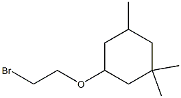 3-(2-bromoethoxy)-1,1,5-trimethylcyclohexane Struktur