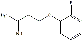 3-(2-bromophenoxy)propanimidamide Struktur