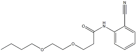 3-(2-butoxyethoxy)-N-(2-cyanophenyl)propanamide Struktur