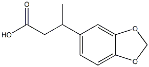 3-(2H-1,3-benzodioxol-5-yl)butanoic acid Struktur