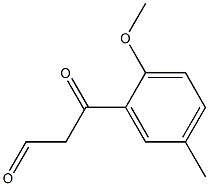 3-(2-methoxy-5-methylphenyl)-3-oxopropanal Struktur