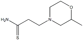 3-(2-methylmorpholin-4-yl)propanethioamide Struktur