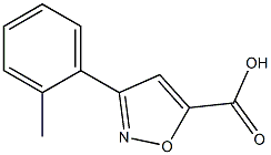 3-(2-methylphenyl)-1,2-oxazole-5-carboxylic acid Struktur