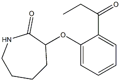 3-(2-propanoylphenoxy)azepan-2-one Struktur