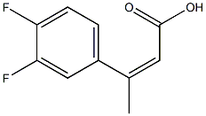 3-(3,4-difluorophenyl)but-2-enoic acid Struktur