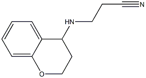 3-(3,4-dihydro-2H-1-benzopyran-4-ylamino)propanenitrile Struktur