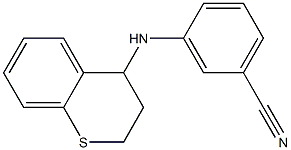 3-(3,4-dihydro-2H-1-benzothiopyran-4-ylamino)benzonitrile Struktur