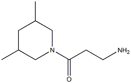 3-(3,5-dimethylpiperidin-1-yl)-3-oxopropan-1-amine Struktur