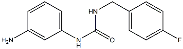 3-(3-aminophenyl)-1-[(4-fluorophenyl)methyl]urea Struktur