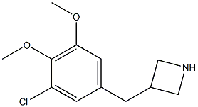 3-(3-chloro-4,5-dimethoxybenzyl)azetidine Struktur