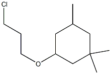 3-(3-chloropropoxy)-1,1,5-trimethylcyclohexane Struktur