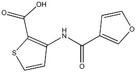 3-(3-furoylamino)thiophene-2-carboxylic acid Struktur