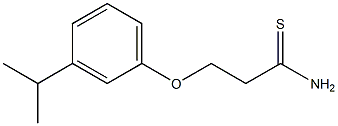 3-(3-isopropylphenoxy)propanethioamide Struktur