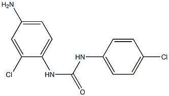 3-(4-amino-2-chlorophenyl)-1-(4-chlorophenyl)urea Struktur