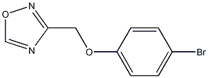 3-(4-bromophenoxymethyl)-1,2,4-oxadiazole Struktur