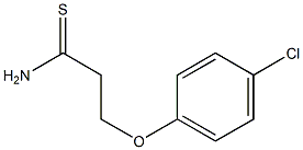 3-(4-chlorophenoxy)propanethioamide Struktur