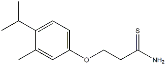 3-(4-isopropyl-3-methylphenoxy)propanethioamide Struktur