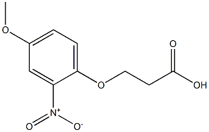 3-(4-methoxy-2-nitrophenoxy)propanoic acid Struktur