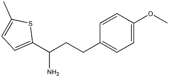 3-(4-methoxyphenyl)-1-(5-methylthiophen-2-yl)propan-1-amine Struktur