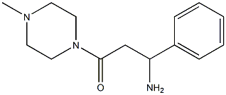 3-(4-methylpiperazin-1-yl)-3-oxo-1-phenylpropan-1-amine Struktur