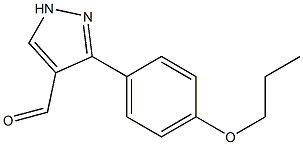 3-(4-propoxyphenyl)-1H-pyrazole-4-carbaldehyde Struktur