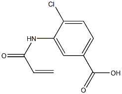 3-(acryloylamino)-4-chlorobenzoic acid Struktur