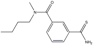 3-(aminocarbonothioyl)-N-butyl-N-methylbenzamide Struktur