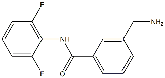 3-(aminomethyl)-N-(2,6-difluorophenyl)benzamide Struktur