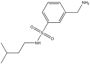 3-(aminomethyl)-N-(3-methylbutyl)benzene-1-sulfonamide Struktur