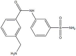 3-(aminomethyl)-N-(3-sulfamoylphenyl)benzamide Struktur