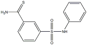 3-(anilinosulfonyl)benzenecarbothioamide Struktur