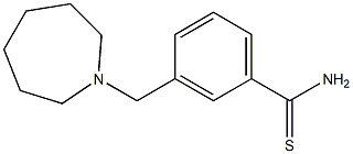 3-(azepan-1-ylmethyl)benzenecarbothioamide Struktur