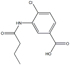 3-(butyrylamino)-4-chlorobenzoic acid Struktur