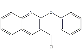 3-(chloromethyl)-2-(2,5-dimethylphenoxy)quinoline Struktur