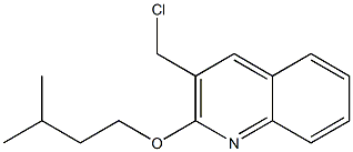 3-(chloromethyl)-2-(3-methylbutoxy)quinoline Struktur