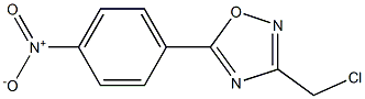 3-(chloromethyl)-5-(4-nitrophenyl)-1,2,4-oxadiazole Struktur