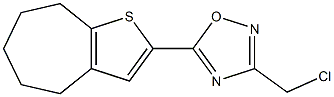 3-(chloromethyl)-5-{4H,5H,6H,7H,8H-cyclohepta[b]thiophen-2-yl}-1,2,4-oxadiazole Struktur