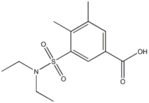 3-(diethylsulfamoyl)-4,5-dimethylbenzoic acid Struktur